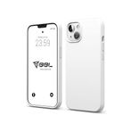 Babilden iPhone Kılıf İnce Sıvı Silikon 3 Katmanlı Tam Kaplamalı Yumuşak Jel Kauçuk Kılıf Kapak, Beyaz (iPhone 14 Plus) (2)