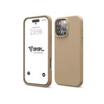 Babilden iPhone Kılıf İnce Sıvı Silikon 3 Katmanlı Tam Kaplamalı Yumuşak Jel Kauçuk Kılıf Kapak (Gold, iPhone 16 Pro)