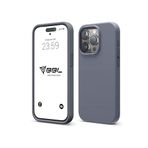 Babilden iPhone Kılıf İnce Sıvı Silikon 3 Katmanlı Tam Kaplamalı Yumuşak Jel Kauçuk Kılıf Kapak, Gri (iPhone 11 Pro Max 30)