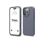 Babilden iPhone Kılıf İnce Sıvı Silikon 3 Katmanlı Tam Kaplamalı Yumuşak Jel Kauçuk Kılıf Kapak, Gri (iPhone 16 Pro Max 30)