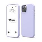 Babilden iPhone Kılıf İnce Sıvı Silikon 3 Katmanlı Tam Kaplamalı Yumuşak Jel Kauçuk Kılıf Kapak (iPhone 15 Plus Lila(16)