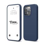 Babilden iPhone Kılıf İnce Sıvı Silikon 3 Katmanlı Tam Kaplamalı Yumuşak Jel Kauçuk Kılıf Kapak (iPhone 15 Pro Max Lacivert(6)