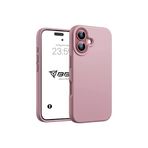 Babilden iPhone Kılıf İnce Sıvı Silikon 3 Katmanlı Tam Kaplamalı Yumuşak Jel Kauçuk Kılıf Kapak, Kapalı Lila (iPhone 16 Plus 9)