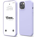 Babilden iPhone Kılıf İnce Sıvı Silikon 3 Katmanlı Tam Kaplamalı Yumuşak Jel Kauçuk Kılıf Kapak, Koyu Lila (iPhone 15 Plus 15)