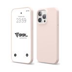 Babilden iPhone Kılıf İnce Sıvı Silikon 3 Katmanlı Tam Kaplamalı Yumuşak Jel Kauçuk Kılıf Kapak (Kumpembe, iPhone 12 Pro Max)