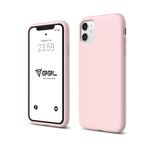 Babilden iPhone Kılıf İnce Sıvı Silikon 3 Katmanlı Tam Kaplamalı Yumuşak Jel Kauçuk Kılıf Kapak (Kumpembe, iPhone 12/12 Pro)
