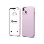 Babilden iPhone Kılıf İnce Sıvı Silikon 3 Katmanlı Tam Kaplamalı Yumuşak Jel Kauçuk Kılıf Kapak, Mat Lila (iPhone 14 Plus 38)