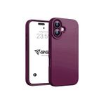 Babilden iPhone Kılıf İnce Sıvı Silikon 3 Katmanlı Tam Kaplamalı Yumuşak Jel Kauçuk Kılıf Kapak, Mürdüm (iPhone 16) (22)
