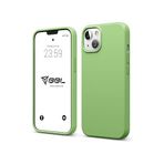 Babilden iPhone Kılıf İnce Sıvı Silikon 3 Katmanlı Tam Kaplamalı Yumuşak Jel Kauçuk Kılıf Kapak, Nane Yeşili (iPhone 15 Plus 47)