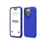 Babilden iPhone Kılıf İnce Sıvı Silikon 3 Katmanlı Tam Kaplamalı Yumuşak Jel Kauçuk Kılıf Kapak, Parlak Lacivert (iPhone 11 Pro 10)