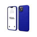 Babilden iPhone Kılıf İnce Sıvı Silikon 3 Katmanlı Tam Kaplamalı Yumuşak Jel Kauçuk Kılıf Kapak, Saks (iPhone 14 Plus) (31)