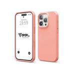 Babilden iPhone Kılıf İnce Sıvı Silikon 3 Katmanlı Tam Kaplamalı Yumuşak Jel Kauçuk Kılıf Kapak, Şeftali (iPhone 11 Pro 36)