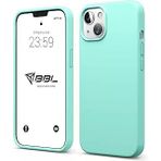Babilden iPhone Kılıf İnce Sıvı Silikon 3 Katmanlı Tam Kaplamalı Yumuşak Jel Kauçuk Kılıf Kapak, Turkuaz (iPhone 15 Plus12)