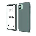 Babilden iPhone Kılıf İnce Sıvı Silikon 3 Katmanlı Tam Kaplamalı Yumuşak Jel Kauçuk Kılıf Kapak (Yeşil, iPhone 11)
