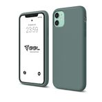 Babilden iPhone Kılıf İnce Sıvı Silikon 3 Katmanlı Tam Kaplamalı Yumuşak Jel Kauçuk Kılıf Kapak (Yeşil, iPhone 12/12 Pro)