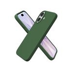 Babilden iPhone Kılıf İnce Sıvı Silikon 3 Katmanlı Tam Kaplamalı Yumuşak Jel Kauçuk Kılıf Kapak (Yeşil, iPhone 17 Pro)