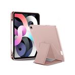 Babilden Samsung Tablet İle Uyumlu Kılıf Lüks Kadife İç Kaplamalı Suni Deri Mıknatıslı Standlı Tablet Arka Kapak (Pembe, Tab A9 X110/Galaxy Tab A11)