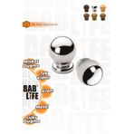 bablife Küçük Misket Düğme Krom 22 mm Çapında Çekmece Dolap Mobilya Kulpları