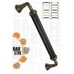 bablife Melis 160mm Siyah - Antik Sarı Metal Lüks Çekmece Dolap Mobilya Kulpları Tüm Renk Seçenekleriyle