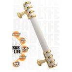 bablife Napoli 128mm Beyaz-Altın Metal Lüks Çekmece Dolap Mobilya Kulpları Tüm Renk Seçenekleriyle
