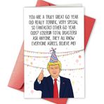 Bablira Mizahi Trump 60. Doğum Günü Kartı Onun için, Komik Donald Ders Doğum Günü Kartı Kızından Oğul, Başkan Altmış Yaşında Doğum Günü Kartı, Gerçekten Harikasın 60 Yaşında