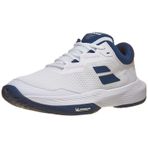 Babolat Erkekler SFX4 All Court Tenis Ayakkabıları, Beyaz/Emlak Mavisi, 7.5