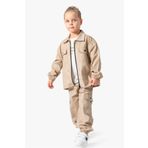Baby Animals Erkek Çocuk Gabardin Alt Üst Çocuk Takım 3 lü Takım Pantolon Ceket T-shirt Çocuk Giyim