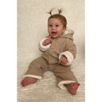 Baby Animals Kız Erkek Unisex Mevsimlik Çift Kat Kadife Ultrasoft Şapkalı Bebek Çocuk Uyku Tulumu Astronot Tulum