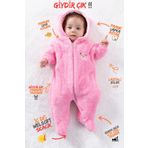 Baby Animals Welsoft Peluş Fermuarlı Kışlık Unisex Kız Erkek Bebek Uyku Tulumu Bebek Tulumu Çocuk Tulumu Kostümü