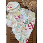 Baby Babyaden 3 Iplik Dokuma Şardonsuz Kapüşonlu Renkli Kız Çocuk Eşofman Takımı - 001-Beyaz - 2 - 3 Yaş
