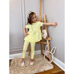 Baby Babyaden Sarı Kelebekli / Lila Çiçekli Pamuklu Taytlı Alt Üst Kız Çocuk Bebek Takım - 01S-Sarı - 6 - 7 Yaş