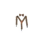 Baby Bakkal Kahverengi Çocuk Papyon Askı Set (1-8) Yaş