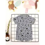 Baby Bonta Babybonta Panda Baskılı Tulum 1-3 Yaş - 2 Yaş - Gri