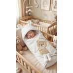 Baby Clime 0–9 Ay Nohut Kundak Battaniye - İsimli Bebek Uyku Tulumu - Ayıcık Modeli