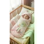 Baby Clime 0–9 Ay Nohut Kundak Battaniye - İsimli Kız Uyku Tulumu - Ayıcık Modeli