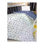 Baby Clime 5 Parça 90x130 Bebek Uyku Seti - Yorgan Yastık Çarşaf Takımı - Denizci Desen USR-90130-5 Parça