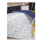 Baby Clime 5 Parça 90x130 Bebek Uyku Seti - Yorgan Yastık Çarşaf Takımı - Denizci Desen
