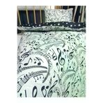 Baby Clime 5 Parça 90x130 Bebek Uyku Seti - Yorgan Yastık Çarşaf Takımı - Müzik Notalı Desen USR-90130-5 Parça