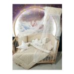 Baby Clime 60x120 Bebek Uyku Seti - Cibinlik Ve Aparat - Kahverengi Yıldız Desen USR-60120-CİB-1.