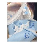 Baby Clime 60x120 Nakışlı Bebek Uyku Seti Isimli - Lüks Cibinlik Ve Aparat - Başak Taç Motifli USN-60120-LCİB-1.
