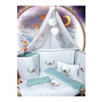 Baby Clime 60x120 Nakışlı Bebek Uyku Seti Isimli - Lüks Cibinlik Ve Aparat - Dalda Oturan Fil Motifli USN-60120-LCİB-1.