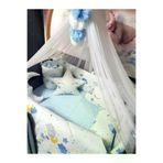 Baby Clime 70x110 Bebek Uyku Seti 17 Parça Beşik Yan Korumalık Lüks Cibinlikli (Aparat Dahil) USR-70110-LCİB-2.