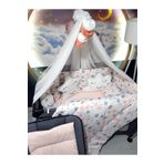 Baby Clime 70x110 Bebek Uyku Seti - Lüks Cibinlik Ve Aparat Dahil - Kalp Bulut Yıldız USR-70110-LCİB-1.