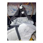 Baby Clime 70x110 Nakışlı Bebek Uyku Seti Isimli - Lüks Cibinlik Ve Aparat - Başak Buğday Motifli USN-70110-LCİB-1.
