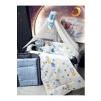 Baby Clime 70x120 Bebek Uyku Seti 17 Parça Ponponlu Lüks Cibinlikli (Aparat Dahil) USR-70120-LCİB-2.