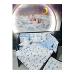 Baby Clime 70x120 Bebek Uyku Seti - Cibinliksiz - Ay Bulut Yıldız (PARK BEŞİK HARİÇ) USR-70120-1.