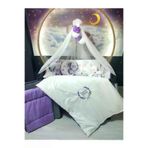 Baby Clime 70x120 Lavanta Nakışlı Bebek Uyku Seti İsme Özel 18 Parça Lüks Cibinlik & Aparatlı USN-70120-LCİB-3.