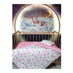 Baby Clime 90x130 Bebek Uyku Seti 5'li - Pembe Bulut Yıldız Desenli (TÜM ÖLÇÜLERE UYGUN) USR-90130-5'Lİ