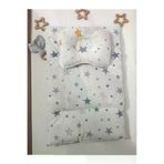Baby Clime ALTMİN+BDY+DİŞK-2. Alt Açma Minderi Çift Taraflı Gri Yıldız - Diş Kaşıyıcı Ve Baş Düzeltme Yastığı !