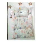Baby Clime ALTMİN+BDY+DİŞK-4. Alt Açma Minderi Çift Taraflı Somon Bulut - Diş Kaşıyıcı Ve Baş Düzeltme Yastığı